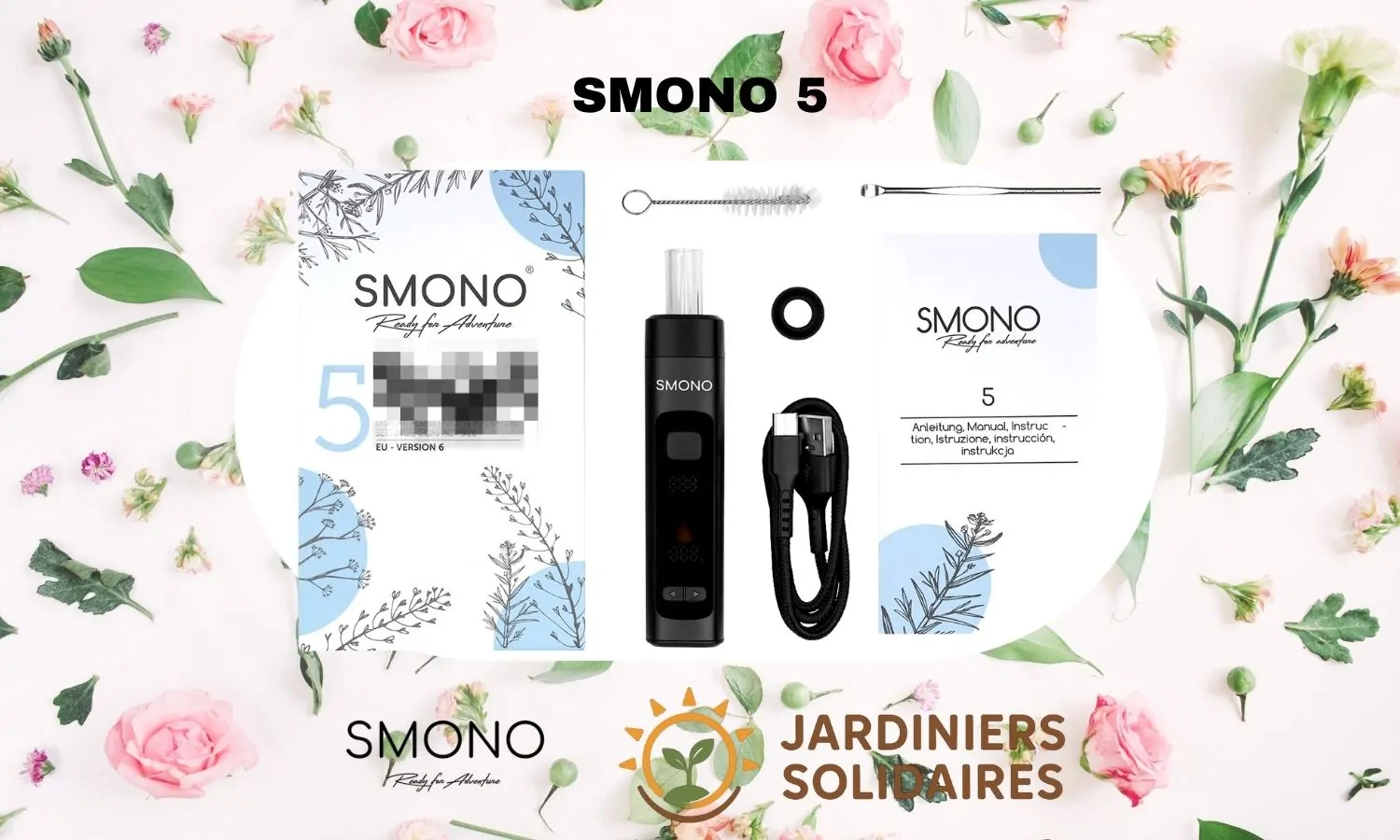 Smono 5 diffuseur portable d'herbes sèches